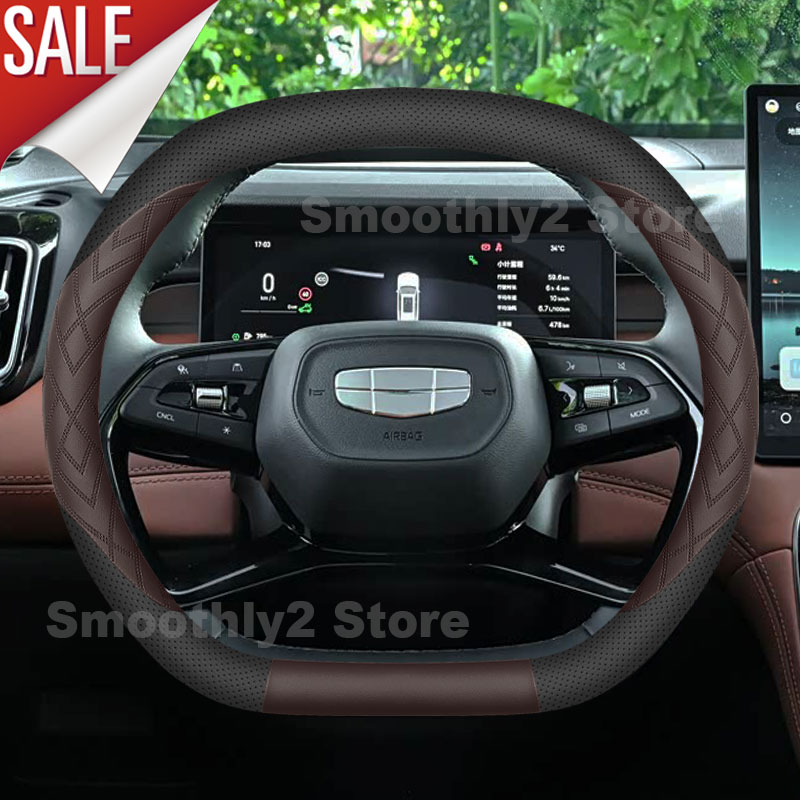 Car Leather Steering Wheel Cov - Car Steering Wheel Cover Anti Slip Breathable review and price
