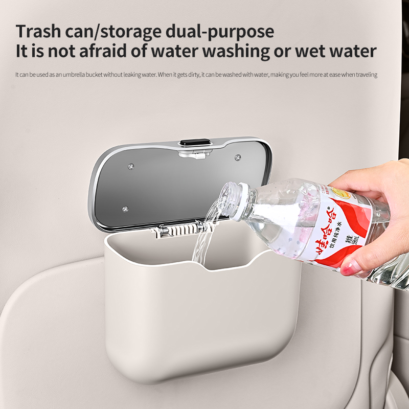 Car trash can with creative li - Waterproof Car Trash Can With Lid review and price