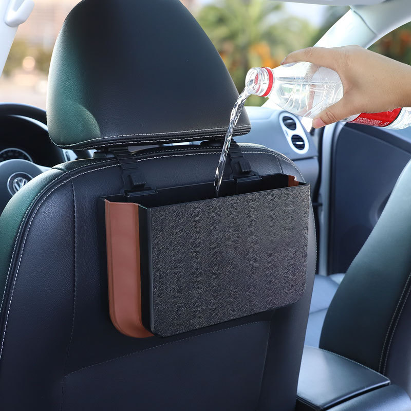 Car Trash Can Hanging Folding  - Waterproof Car Trash Can With Lid review and price